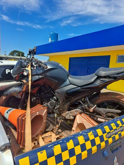 Imagem da notícia Polícia Militar de Coxim recupera moto roubada